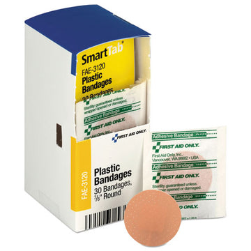 First Aid Only™ Refill For Smartcompliance General Business Cabinet, Spot Plastic Bandages, 7-8 Dia freeshipping - TVN Wholesale